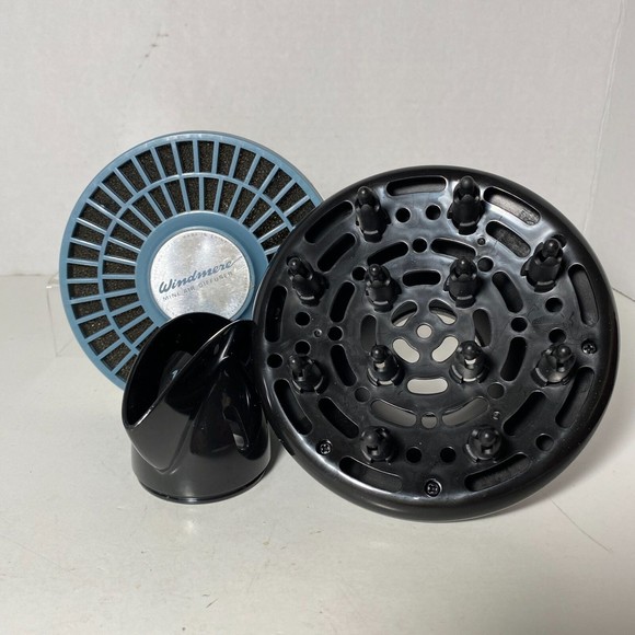 3 New Hair Dryer Diffusers/Smoother Attachments Volumizing for Frizz Free Curls - Picture 2 of 10